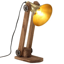 vidaXL Lampe de bureau 25 W laiton antique 23x13x52 cm E27