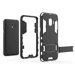 Avis Wewoo Coque antichoc PC + TPU pour Galaxy J2 Core, avec support (Noir)