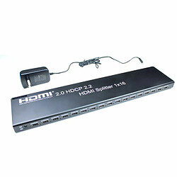 Avis Kimex Splitter HDMI2.0 & HDCP2.2, 1 entrée-16 sorties, EDID RS232, 4K60Hz