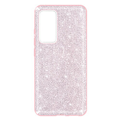 Avizar Coque Xiaomi 12 et 12X Paillette Feuille Amovible Silicone Semi-rigide Rose