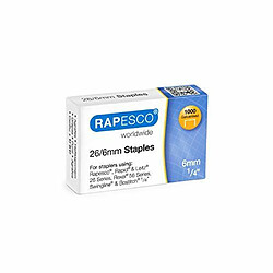 Rapesco 5 Etoiles 581335 Agrafes 26/6 1000 pièces