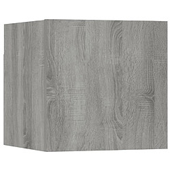 vidaXL Meuble TV mural Sonoma gris 30,5x30x30 cm