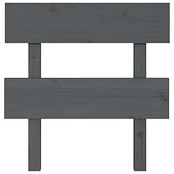 Avis Maison Chic Tête de lit scandinave,Meuble de chambre Gris 93,5x3x81 cm Bois massif de pin -MN27183