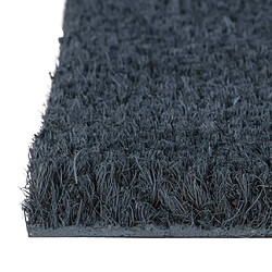 Avis vidaXL Tapis de porte gris foncé 60x90 cm fibre de coco touffeté