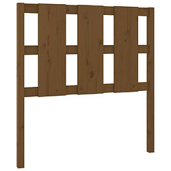 Maison Chic Tête de lit scandinave pour lit adulte,Meuble de chambre Marron miel 105,5x4x100 cm Bois massif de pin -MN43746