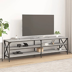 Maison Chic Meuble TV scandinave gris - Banc TV pour salon Sonoma 180x40x50 cm bois d'ingénierie -MN53922