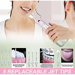 Universal Irrigateur oral portable USB Jet de 350 ml du réservoir d'eau étanche Nettoyer de dents | Irrigators oraux (rose) pas cher