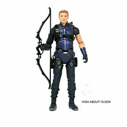 Universal Marvel Avengers Captain USA: Civil War - Hawkeye Super Hero Action Personnage Jouet(Le noir)