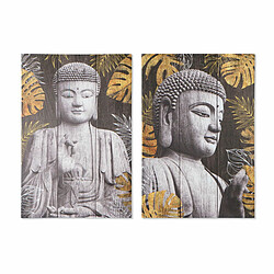 Cadre DKD Home Decor Buda Oriental (60 x 2,3 x 90 cm) (2 Unités)