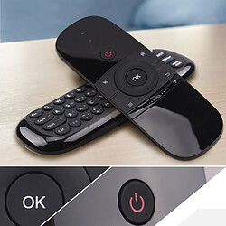 Acheter Universal 2.4GHz Apprendre Double Face Mini Clavier Sans Fil Air Mouse Télécommande infrarouge avec récepteur USB pour Android TV Box Ordinateur | Télécommande