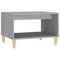 Maison Chic Table basse,Table Console Table d'appoint, Table pour salon Sonoma gris 60x50x40 cm Bois d'ingénierie -MN96403