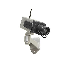 Caméra de surveillance factice avec détecteur de mouvement LED clignotante DC1400