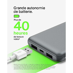 SANAG Batterie Externe 10000Mah, Chargeur Externe, 1 Port Usb-C Et 2 Ports Usb-A, Jusqu'À 15 W, Câble Usb-A Vers Usb-C, Batterie Portable, Power Bank Pour Iphone, Galaxy, Pixel, Ipad- Gris Sidéral pas cher