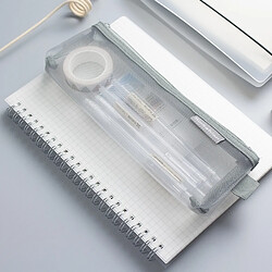 Wewoo Nylon Simple Transparent Mesh Crayon Case Fournitures de bureau Big White