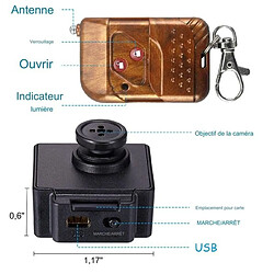 Totalcadeau Caméra Espion Bouton sans fil HD 1080P avec télécommande pas cher