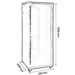 Acheter Kimex Rack Baie de brassage 19'', 600x1000mm, 42U