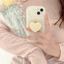 GUPBOO Étui pour iPhone13 Laser Shell Pattern Love Coque de téléphone simple en silicone