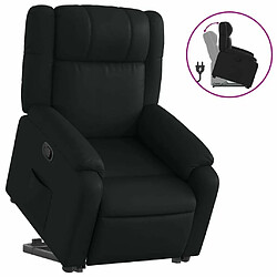 Maison Chic Fauteuil Relax pour salon, Fauteuil inclinable Noir Similicuir -GKD40368