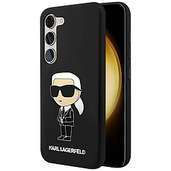 Karl Lagerfeld Coque pour Samsung Galaxy S23 Bi-matière Bords Surélevés Noir