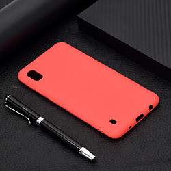 Wewoo Coque Souple Pour Galaxy A10 Candy Color TPU Case Rouge