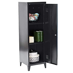 Acheter Urban Living Vestiaire 1 porte Industriel Black en métal - Noir