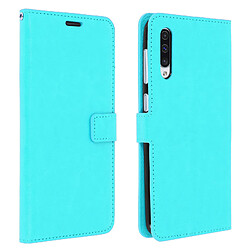 Avizar Housse Samsung Galaxy A50 Étui Portefeuille Fonction Support bleu turquoise