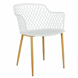 Paris Prix Lot de 4 Fauteuils Design Malaga 80cm Blanc