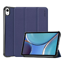 Enkay Etui en PU avec support à 3 volets bleu foncé pour votre Apple iPad mini 6 (2021)