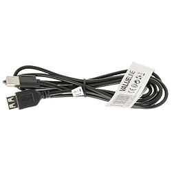 Ansco Valueline - Câble USB - USB (M) pour USB (F) - USB 2.0 - 2 m - moulé - noir