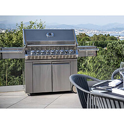 Acheter Barbecue à gaz Prestige Pro 665 SIB inox 5 brûleurs + Sizzle Zone + brûleur arrière + fumoir / Napoleon