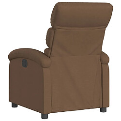 Acheter vidaXL Fauteuil inclinable électrique Marron Tissu