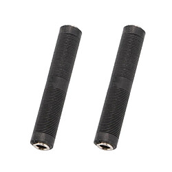 Avis 2x Mono Rca 6.35mm 1/4 ""Femelle Jack Vers Femelle Audio Coupleur Adaptateur F/F Noir