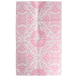 vidaXL Tapis d'extérieur Rose 190x290 cm PP