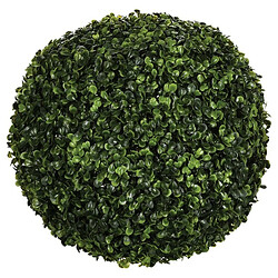 Plante Artificielle Boule de Buis 36cm Vert