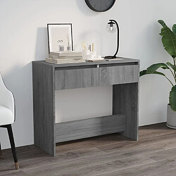 vidaXL Table console sonoma gris 89x41x76,5 cm bois d'ingénierie