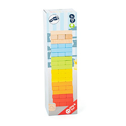 Small Foot - Wooden Rainbow Wobble Tower Game 11692 pas cher