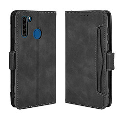 Etui en PU conception spéciale avec support et plusieurs porte-cartes noir pour votre Blackview A80 Pro