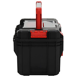 Avis vidaXL Boîte à outils Noir et rouge 55x28x26,5 cm