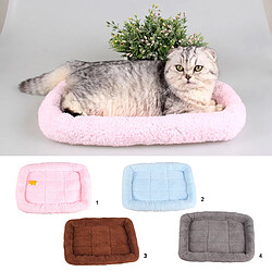 Super doux lavable pet chat chien coussin dentelle mat pad chaud l gris