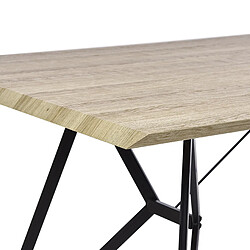 Acheter Beliani Table de repas BUSCOT Bois clair