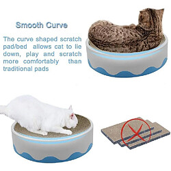 Universal Cross-border Hot Pet Snow Mountain Cat Scratch Board Ondulated Round Nest Cat Toy pas cher