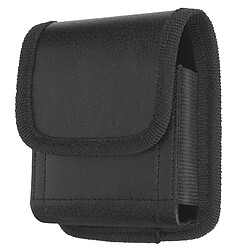 Avizar Étui Ceinture pour Samsung Z Flip Effet cuir Fixation Clip Clapet Aimanté Noir