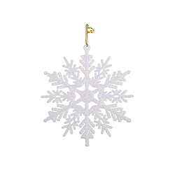 Universal 24pcs - 10cm flocon de neige suspendu décoration - Noël (blanc)