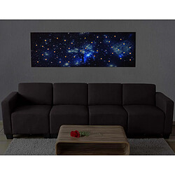 Avis Decoshop26 Tableau LED sur toile illuminé tableau mural minuterie certifié FSC 120x40cm ciel étoilé 04_0003574