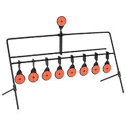 vidaXL Cible de tir avec réinitialisation automatique et 8+1 cibles