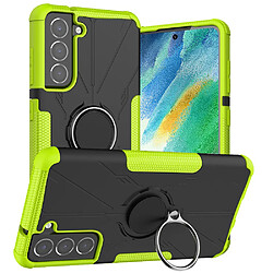 Coque en TPU anti-chute avec béquille pour votre Samsung Galaxy S21 FE 5G - vert