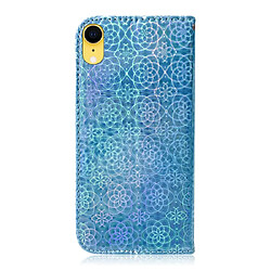 Avis Wewoo Housse Coque Pour iPhone XR Couleur solide Coloré Boucle magnétique Fermeture horizontale en cuir PU avec support & fentes cartes et portefeuille & lanière bleu