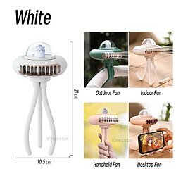 Ventilateur de Poussette (Blanc) Clip de Trépied Flexible Portable sur Ventilateur