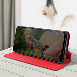 Avis Avizar Étui pour Xiaomi Redmi 12 Porte-carte Support Vidéo Clapet Magnétique Rouge