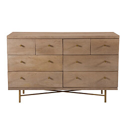 Rendez Vous Deco Commode Bran en bois 8 tiroirs